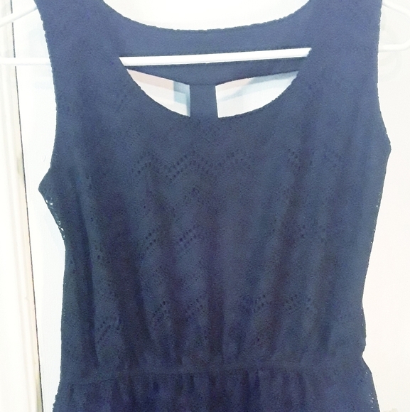 Candalite Petite Black Knitted Dress - Picture 3 of 5